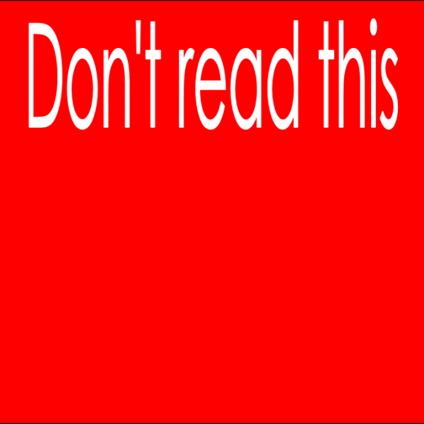 The power of Don't